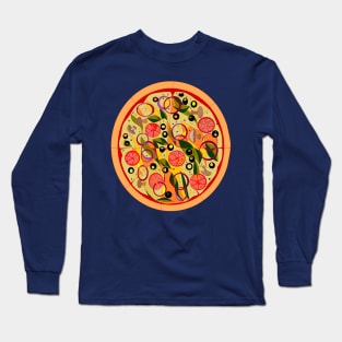 A Veggie Pizza Long Sleeve T-Shirt